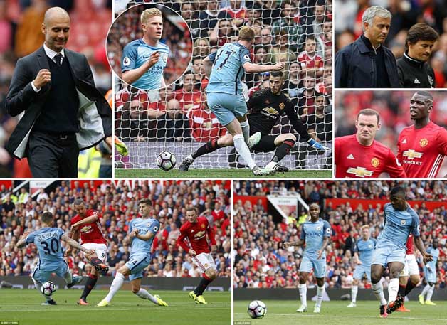 City Tekuk MU 2-1 Disebut Laga Rival Abadi, Mourinho vs Guardiola
